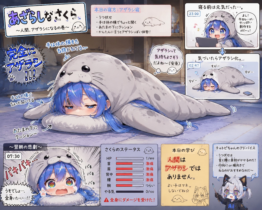 からだがいたい