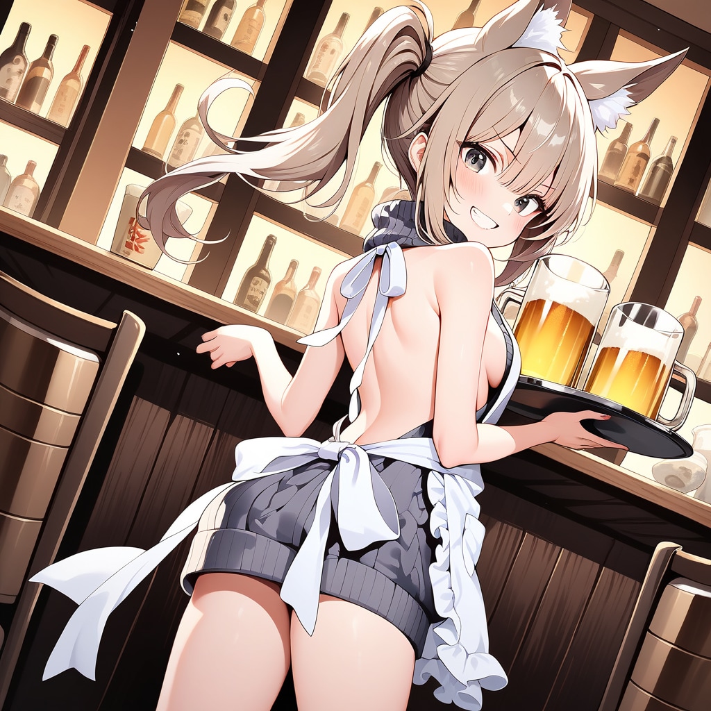 セーター居酒屋狐娘・三女