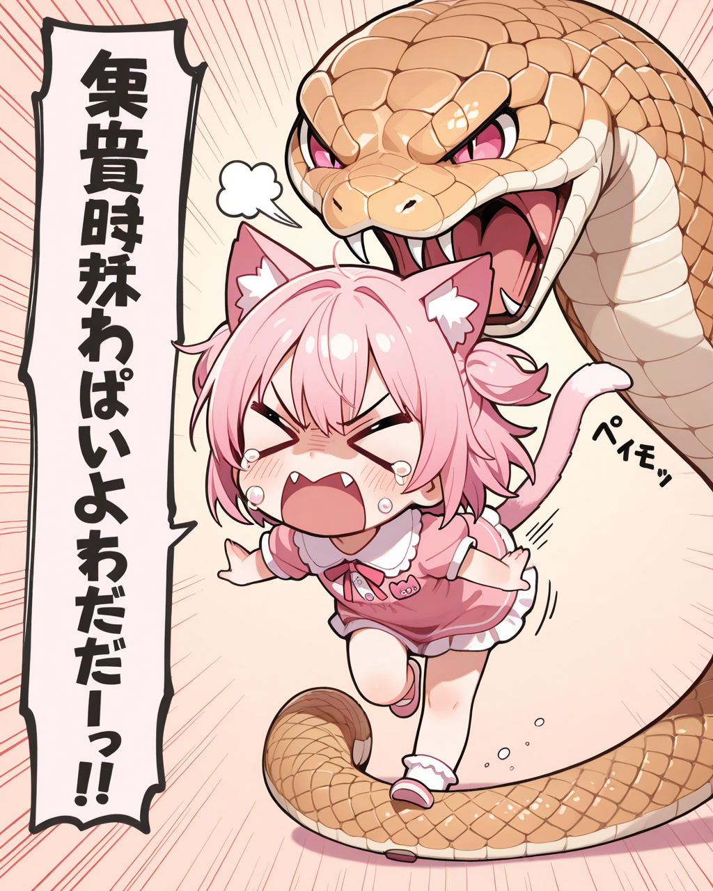 ねこは蛇が苦手なのです！！