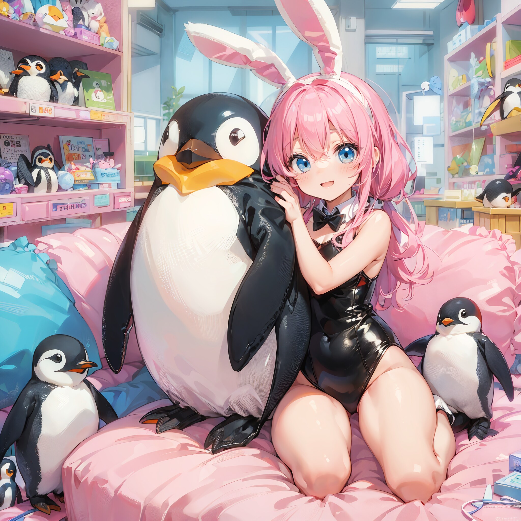 ウサギとペンギン