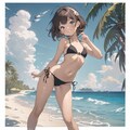 彼女と海水浴〜 6枚目