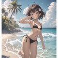 彼女と海水浴〜 5枚目