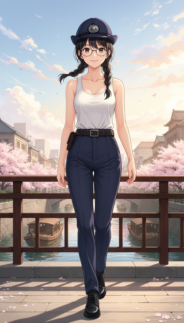 かっこかわいい婦警光阿弥優香梨の日本橋パトロール