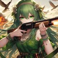 緑の姫様と散弾銃 2枚目