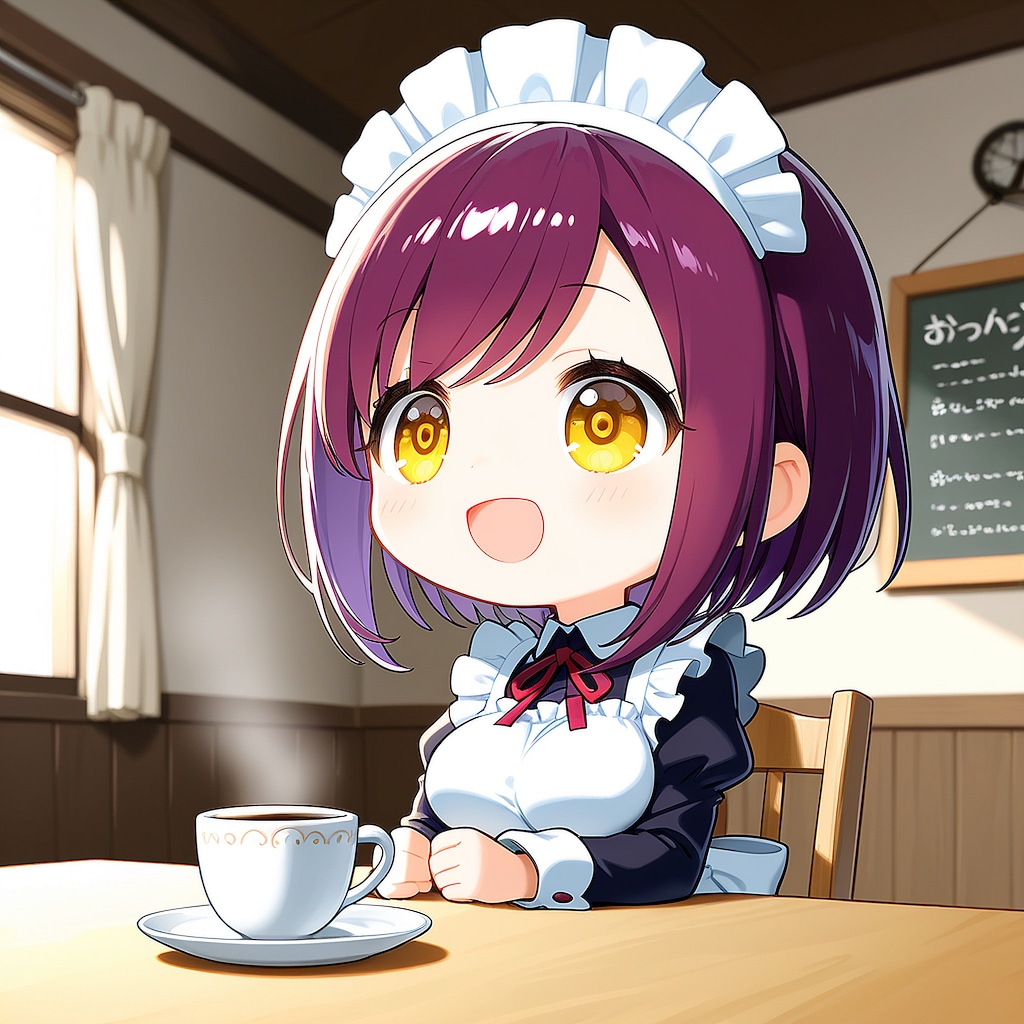 おはようございます（挨拶メイドの芽衣ちゃん）