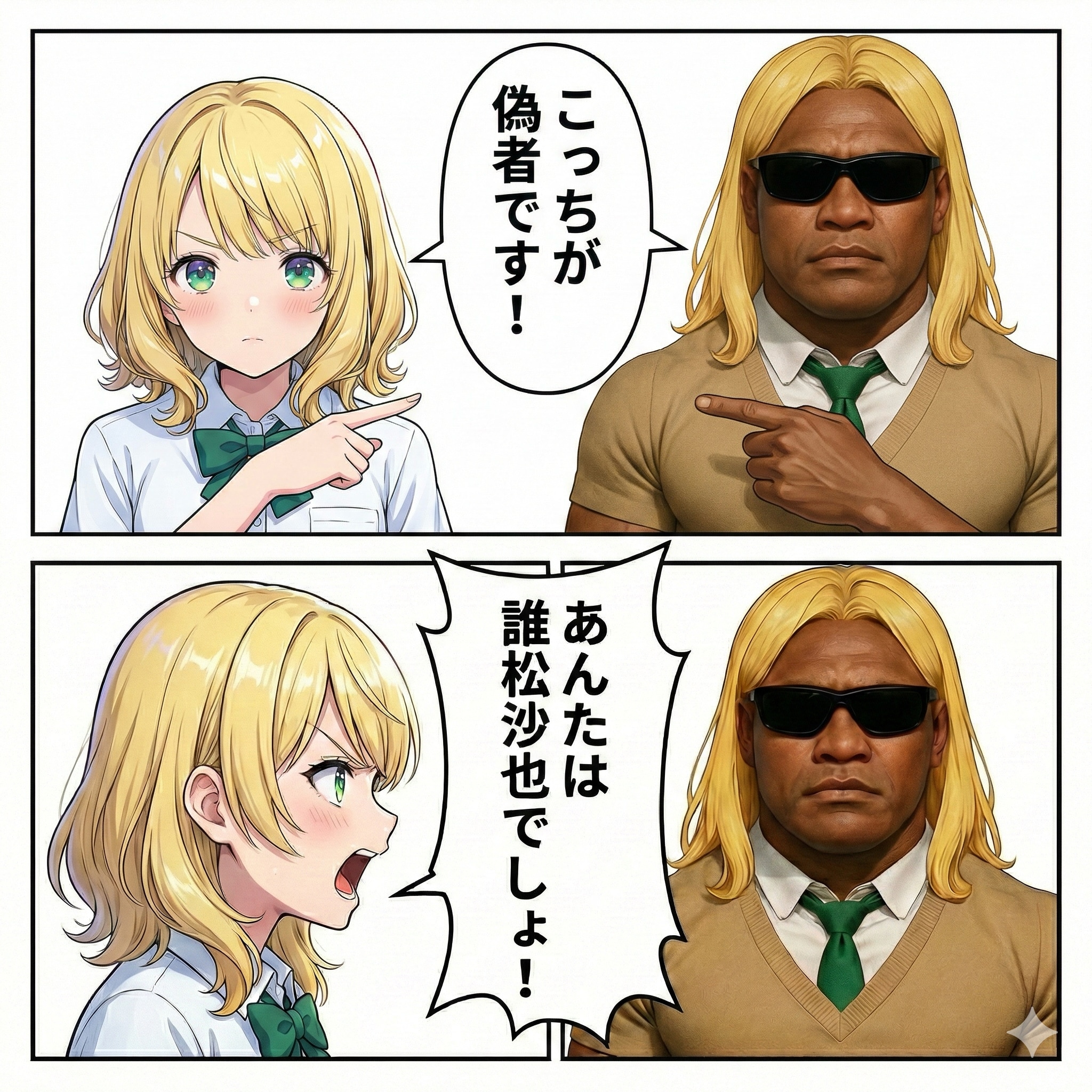 ど、どっちが近松沙也ちゃんなんだっ！？ | の人気AIイラスト・グラビア