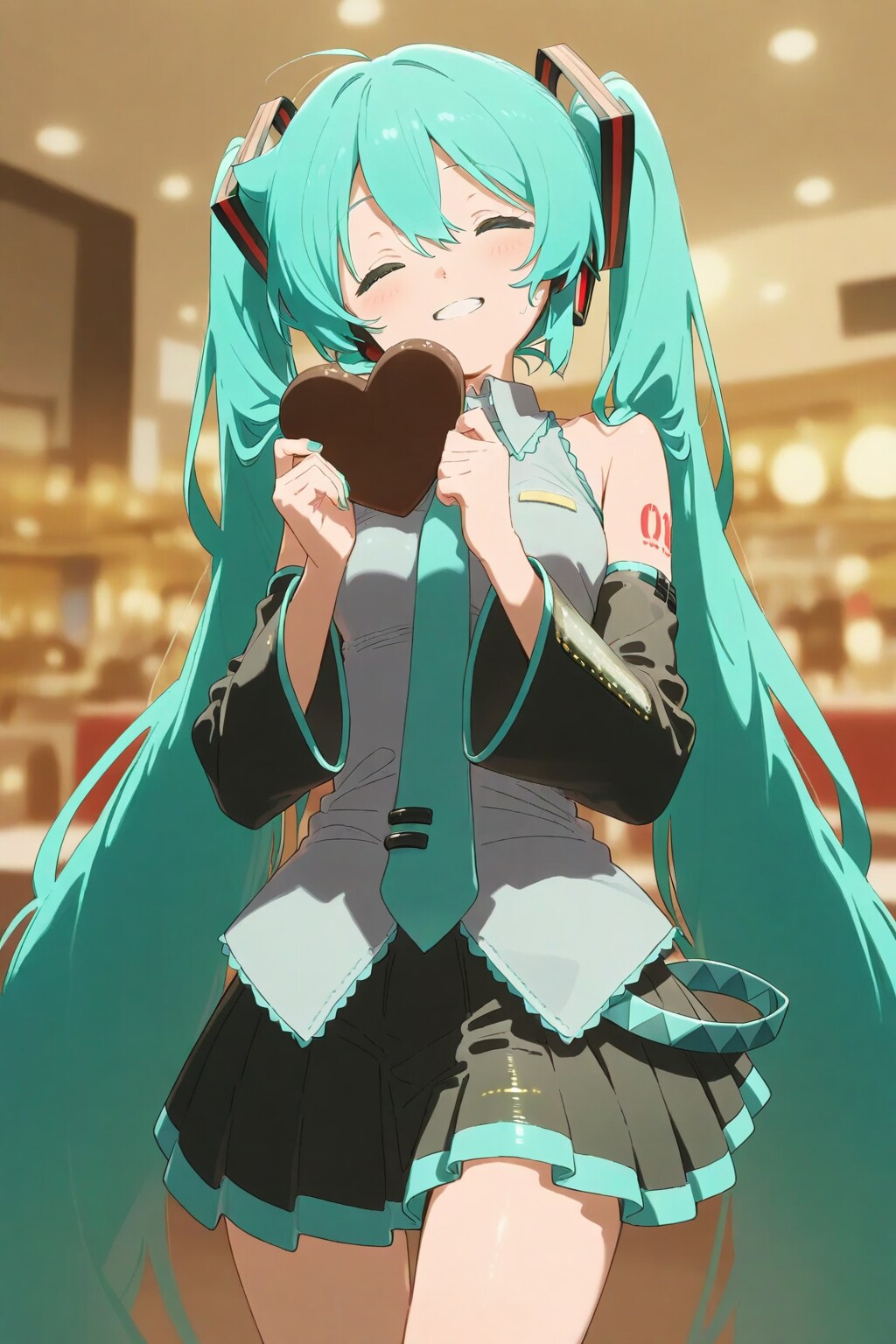 ミクのカラーはチョコミントカラー