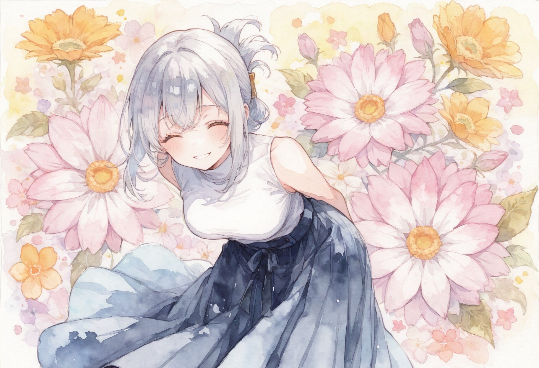 看板娘　flowers