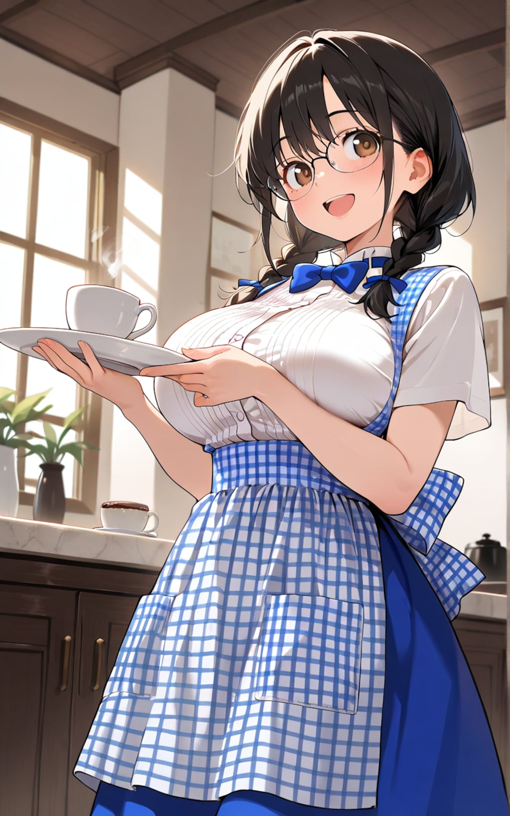 試しに三つ編みにしてみた