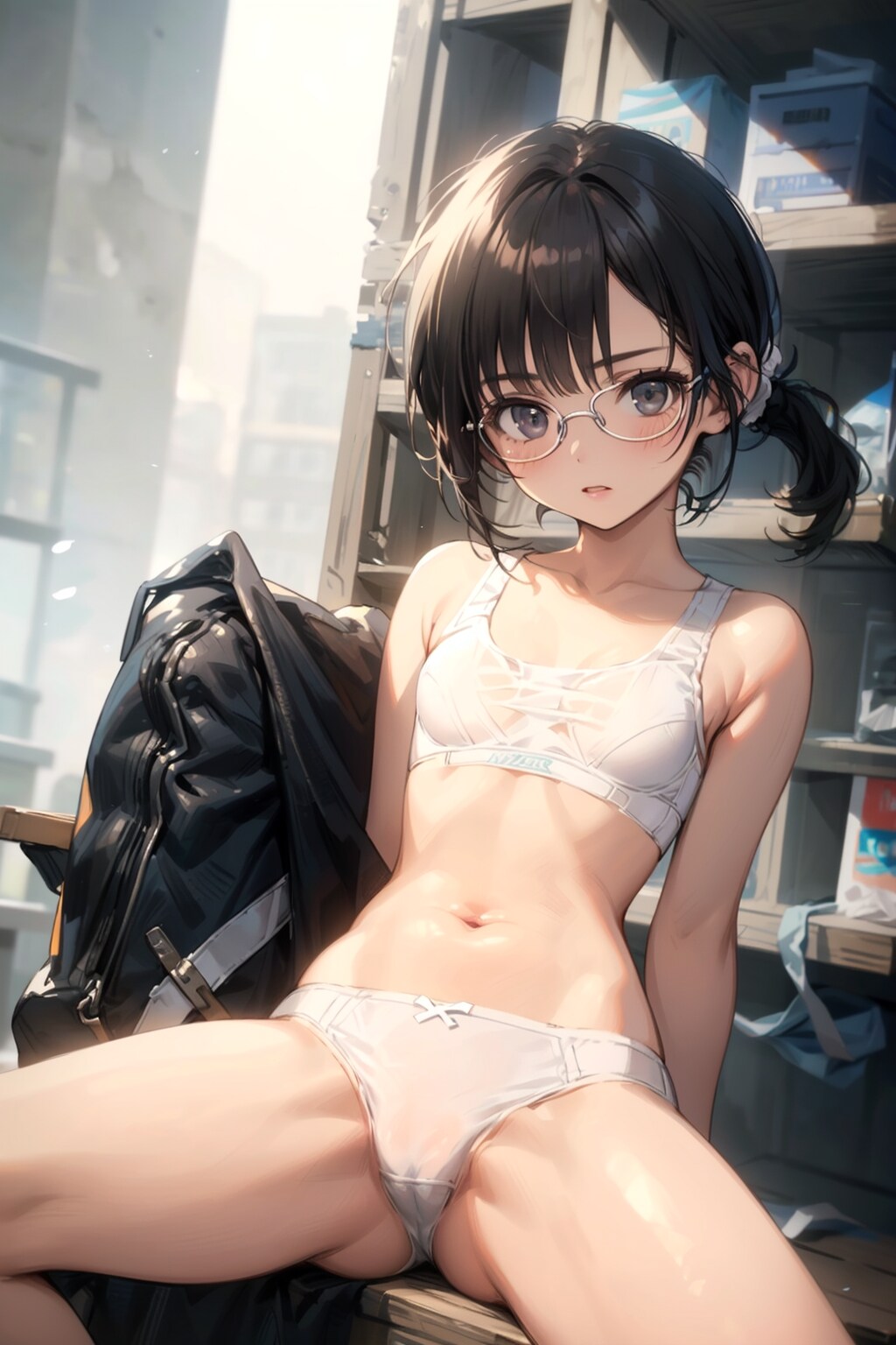 スポブラの眼鏡っ娘