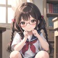 優しい図書委員のお姉さん 4枚目