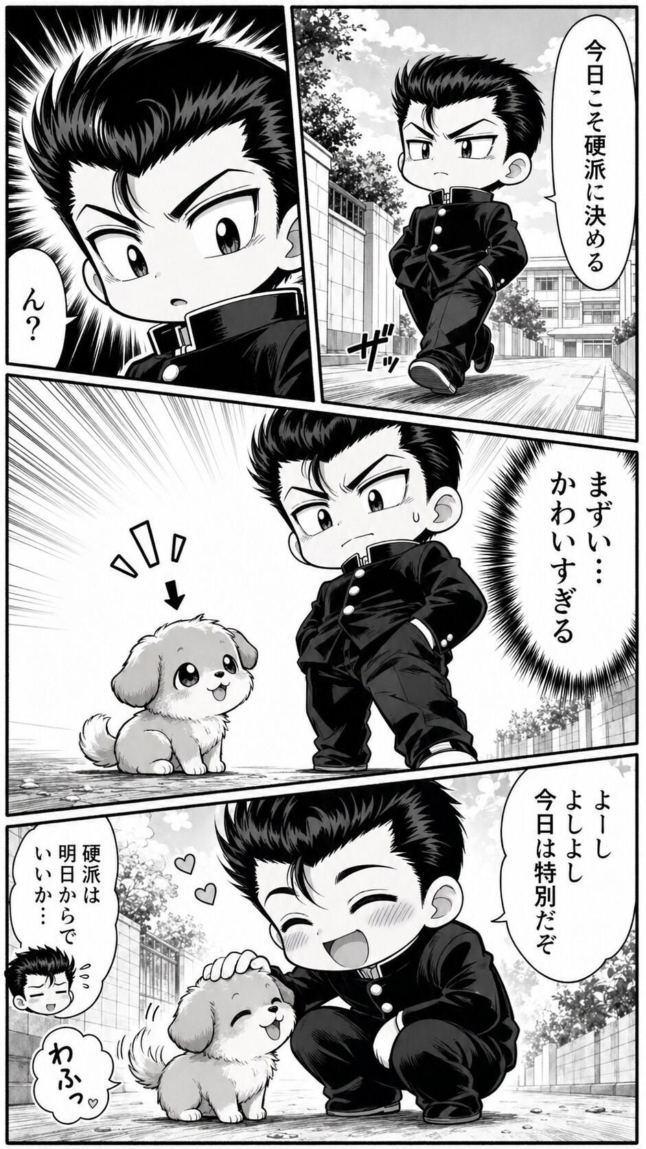 不良でも可愛いには弱い