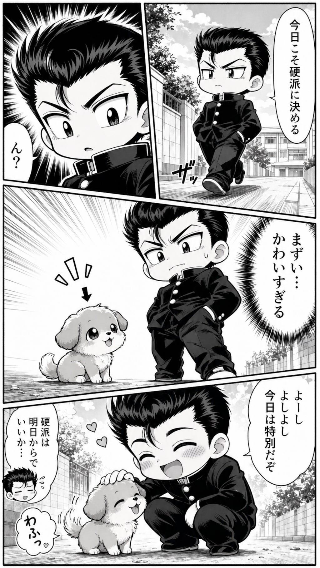 不良でも可愛いには弱い