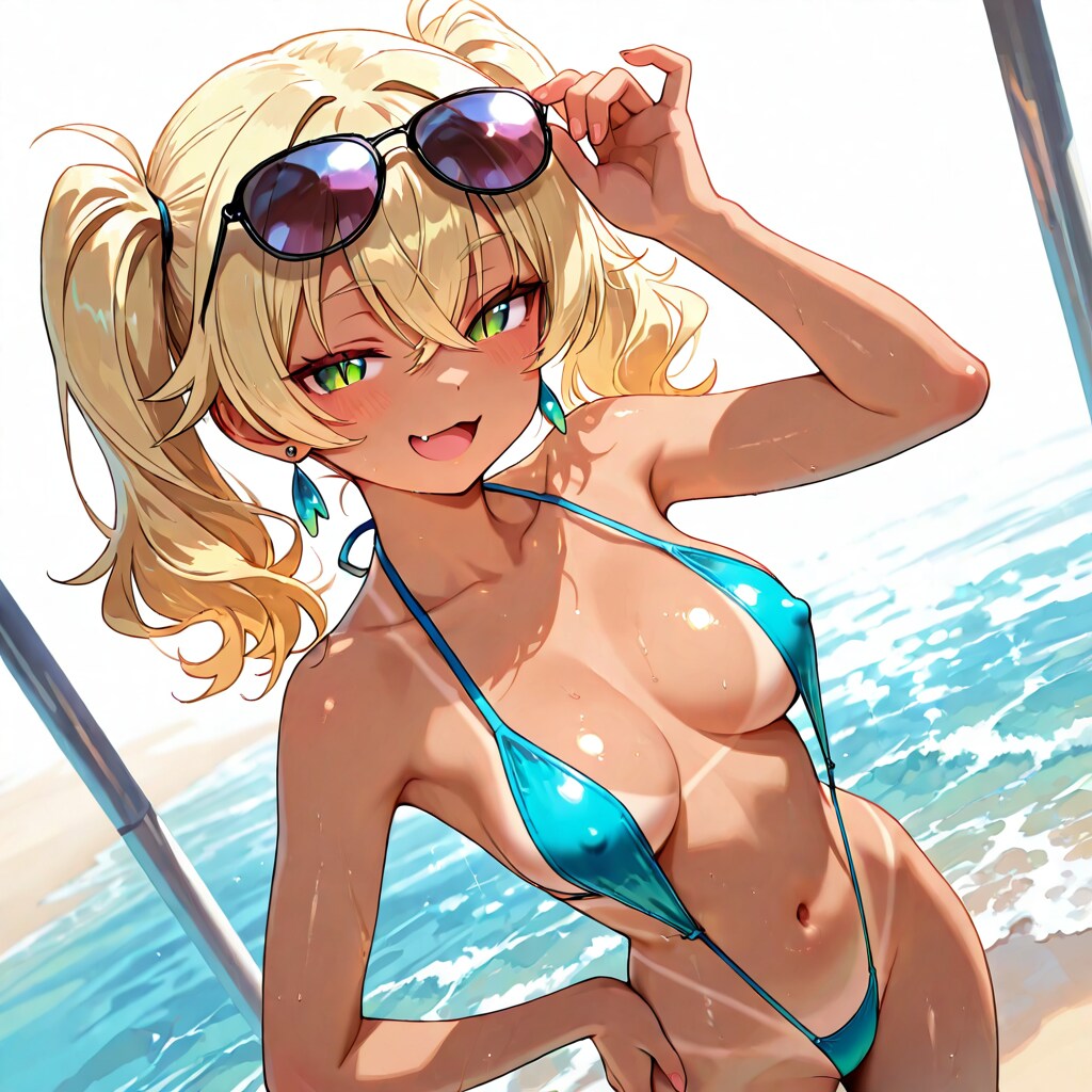 勝負水着とギャル