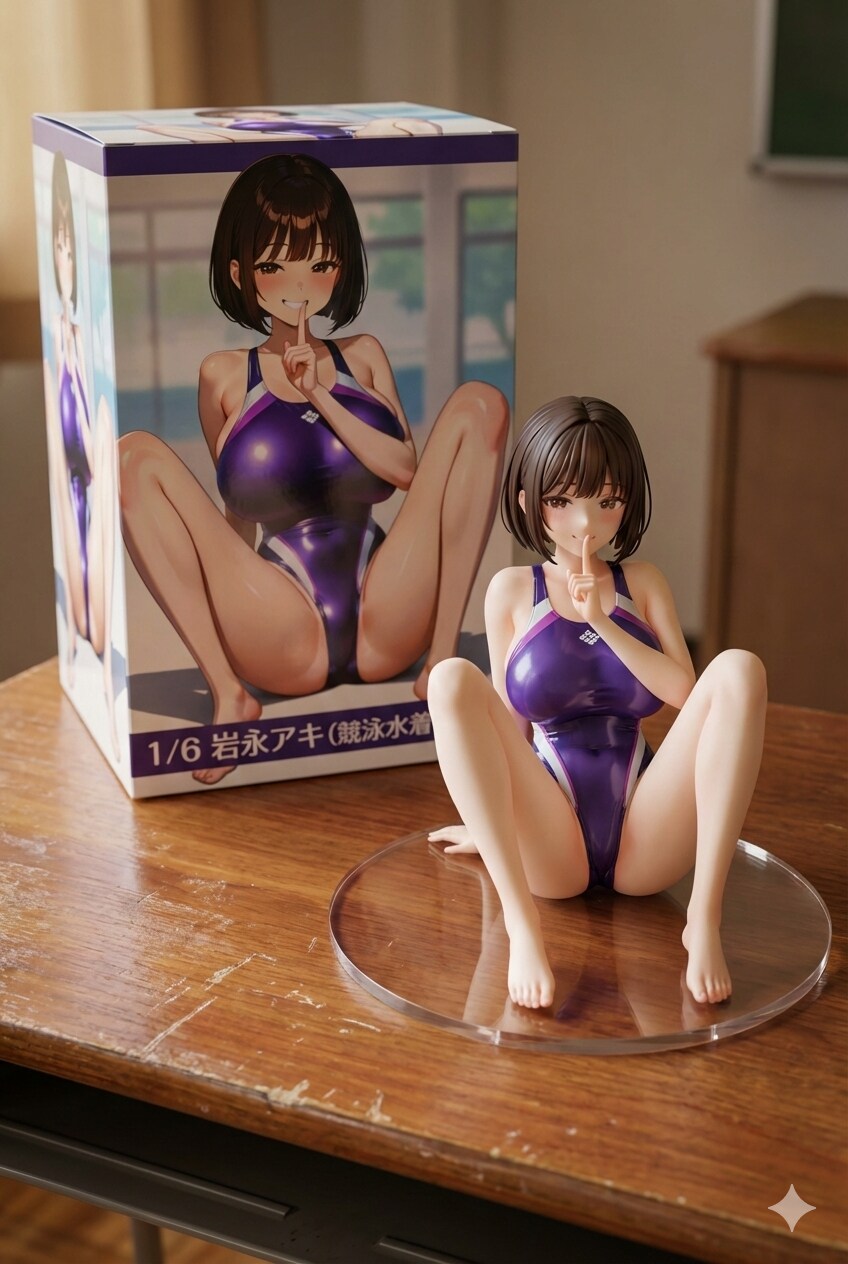 競泳水着のアキちゃんフィギュア