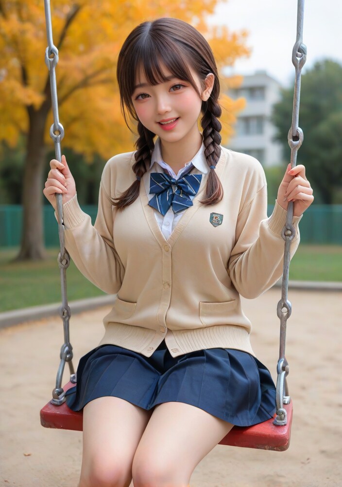ブランコ女子