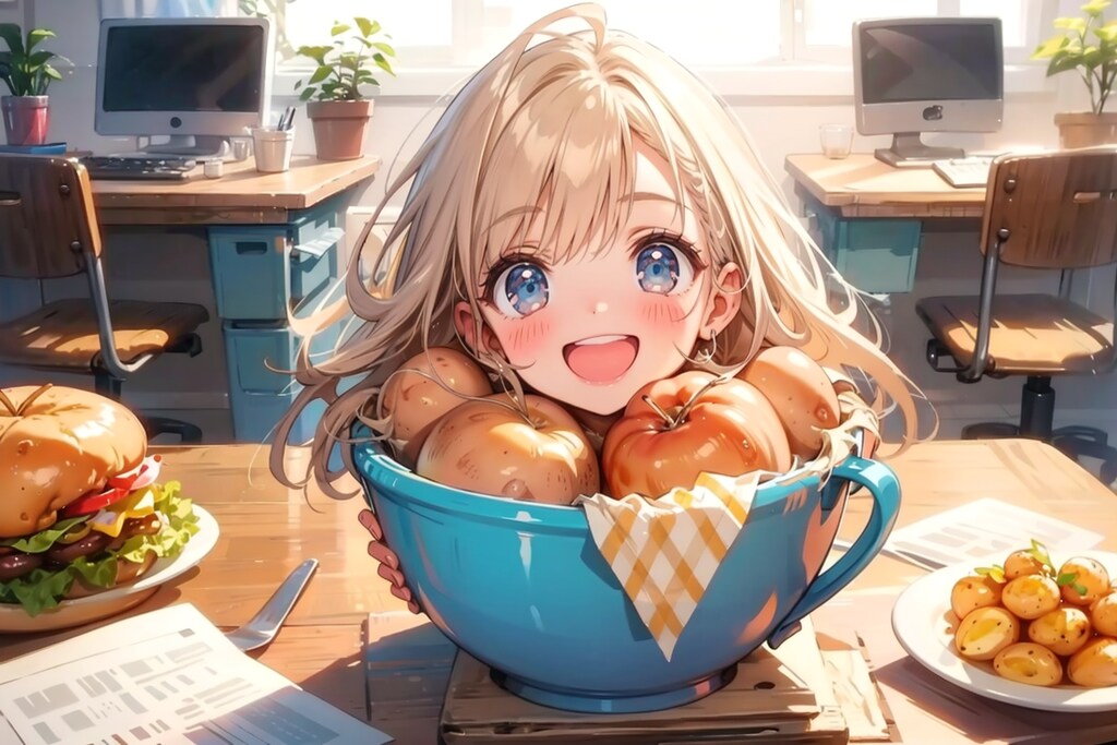 これ大学芋じゃ断じてない。可愛い女の子の生首や