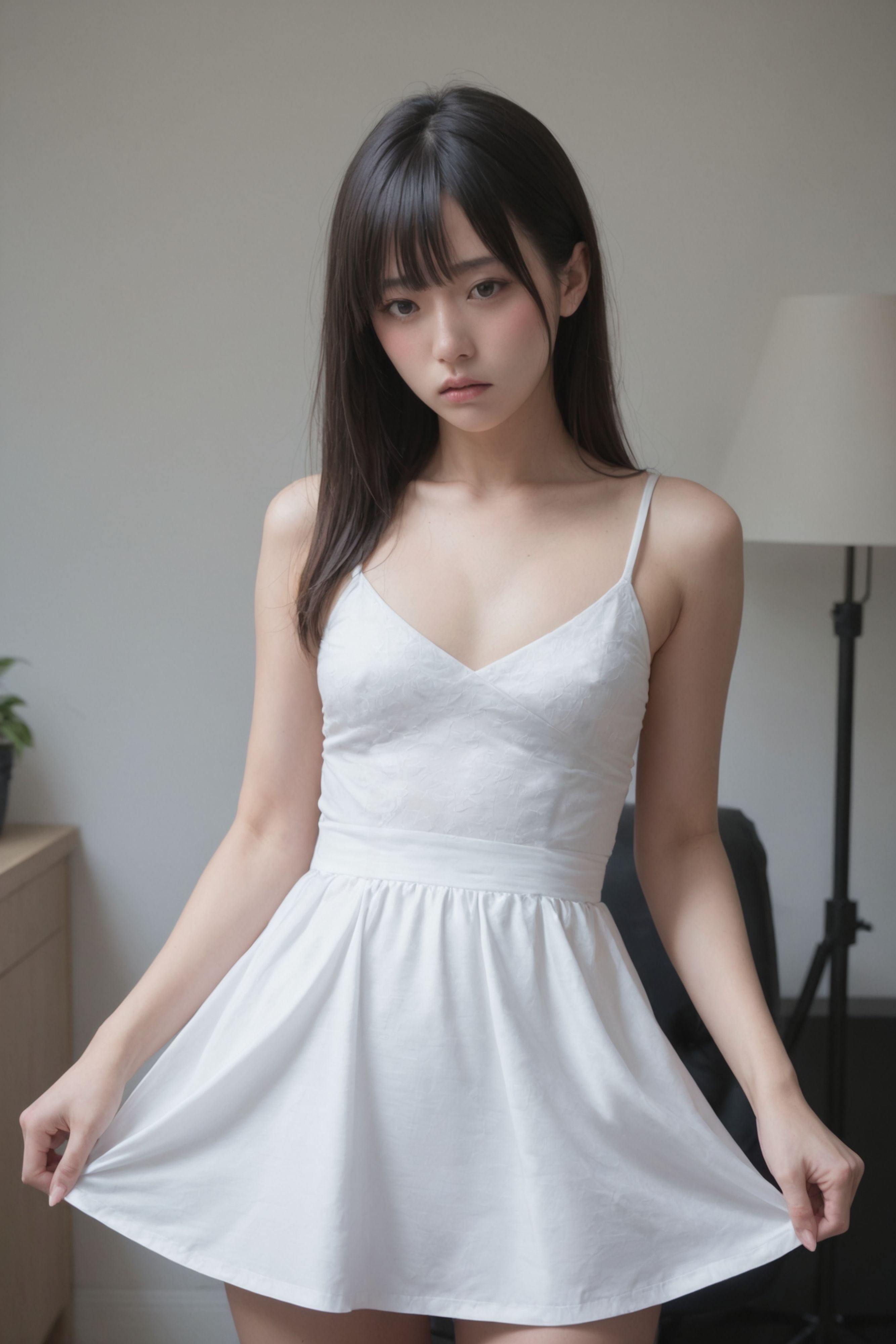 はいてない…。