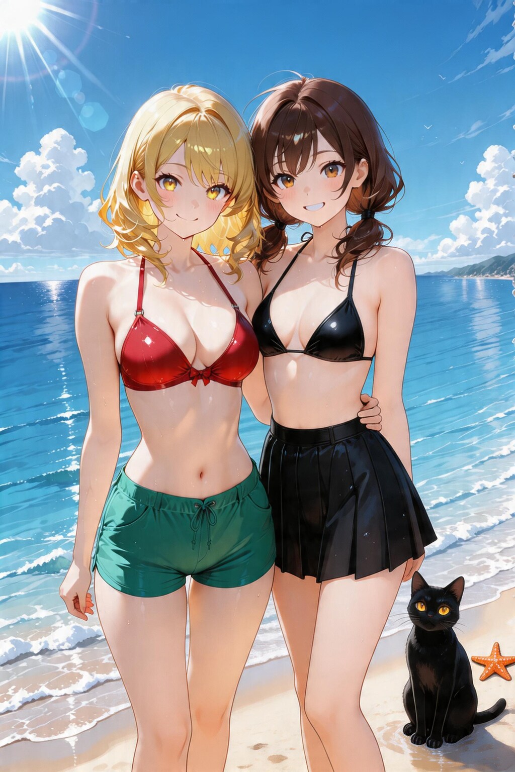 コナエミと黒猫ちゃん