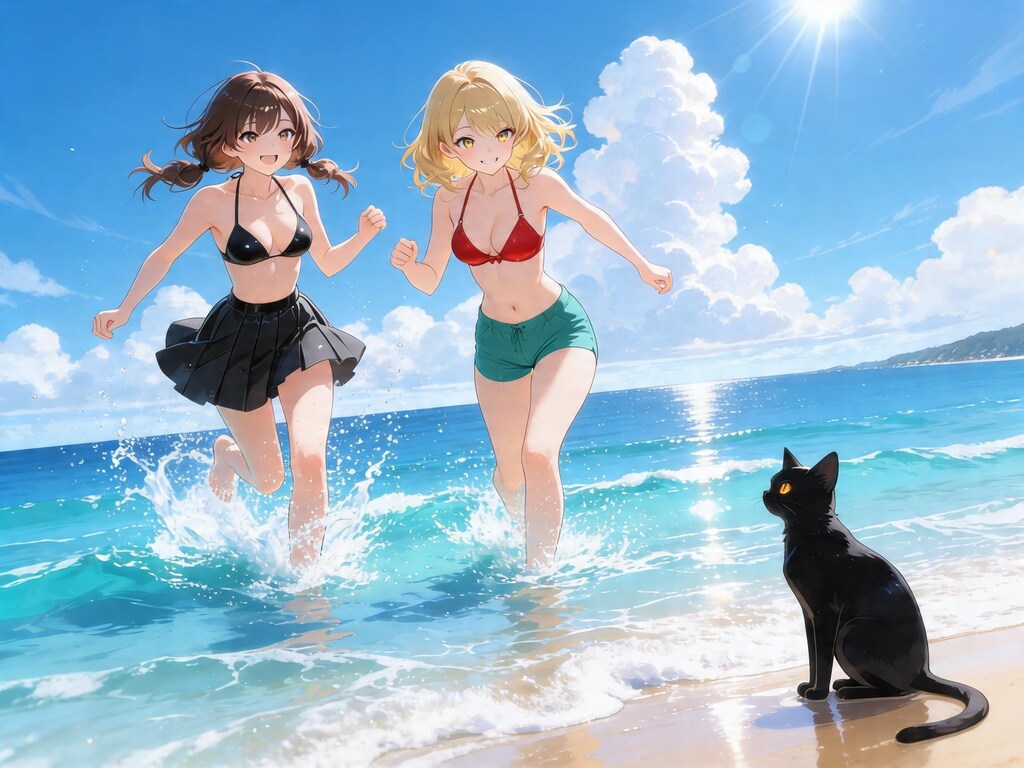 コナエミと黒猫ちゃん