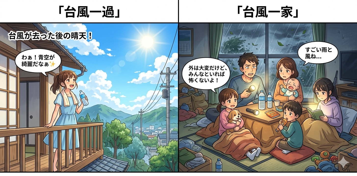 台風一過→台風一過