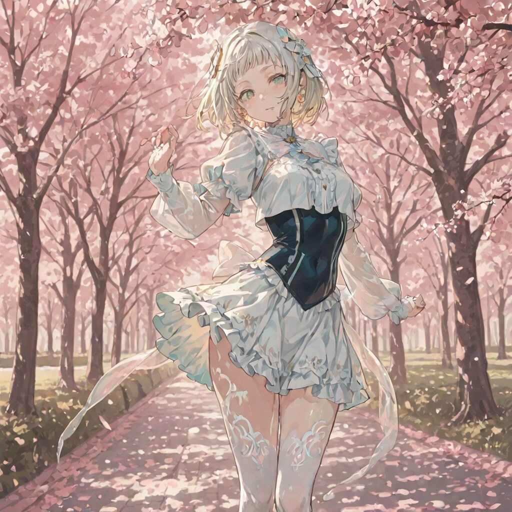 桜の木の下で