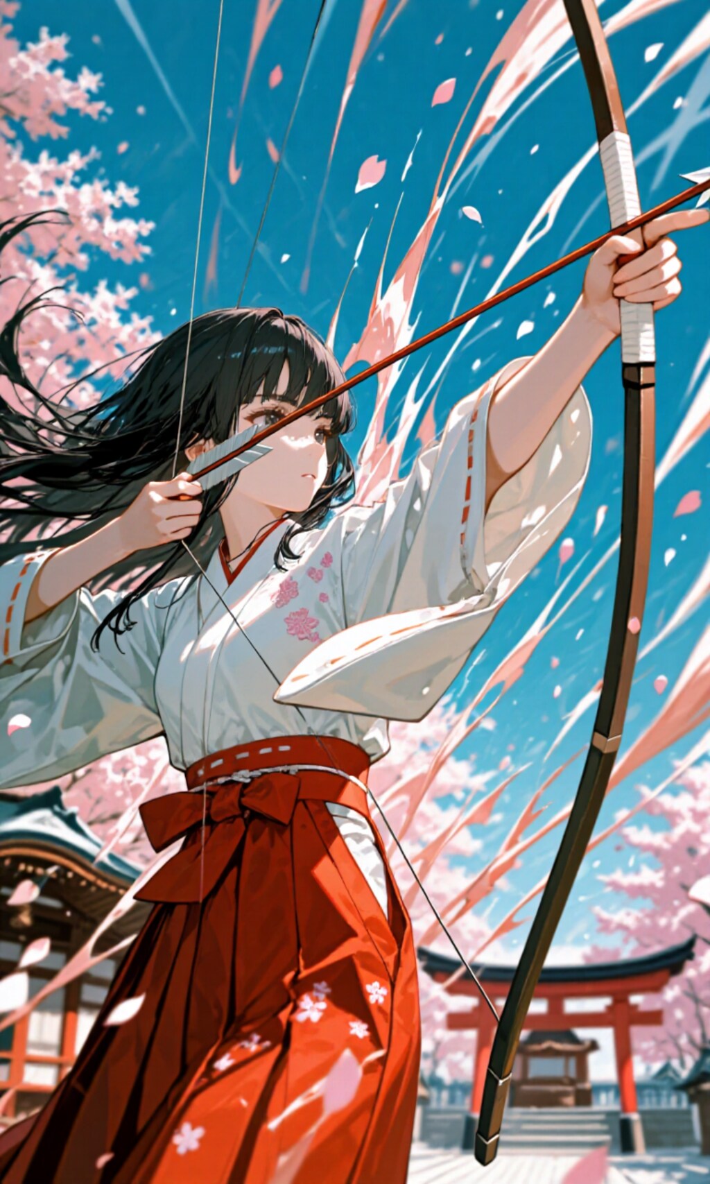 大弓女子　桜嵐