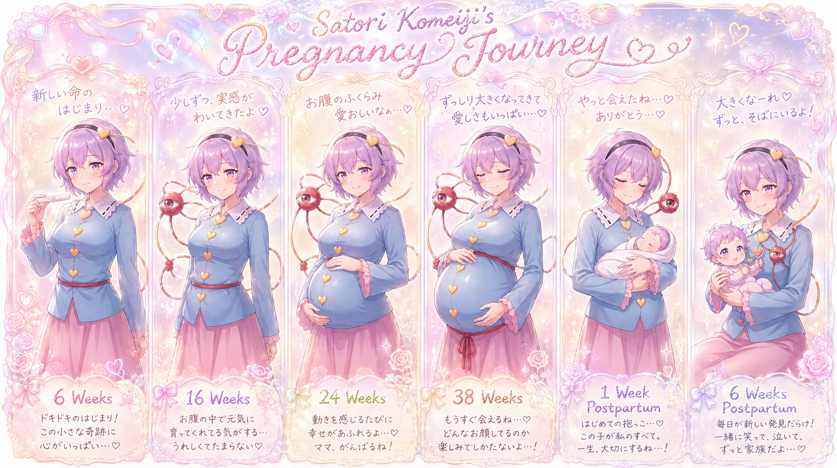 古明地さとり 妊娠過程リメイク エモ 無料 | の人気AIイラスト・グラビア