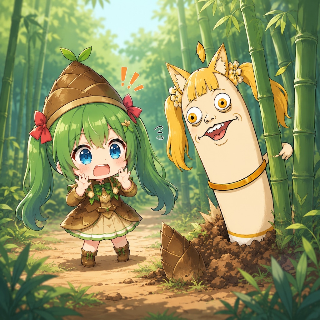 竹林でのふしぎな出会い