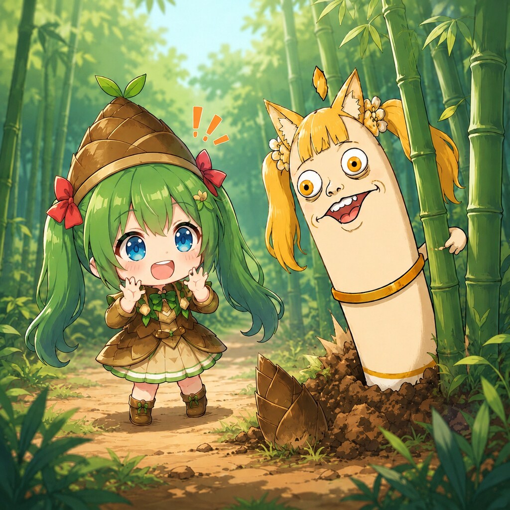 竹林でのふしぎな出会い