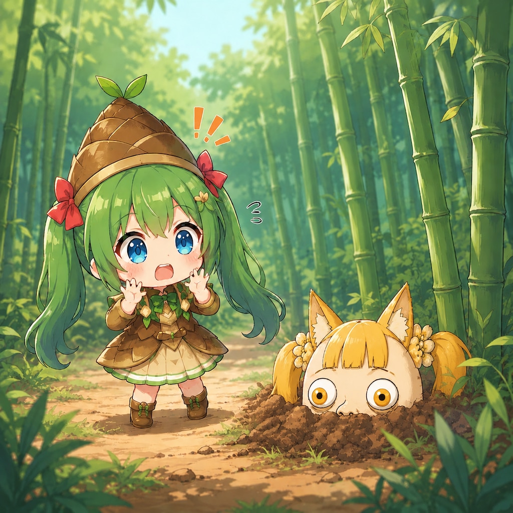 竹林でのふしぎな出会い