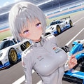 (1293)銀髪ちゃんレーサー 4枚目