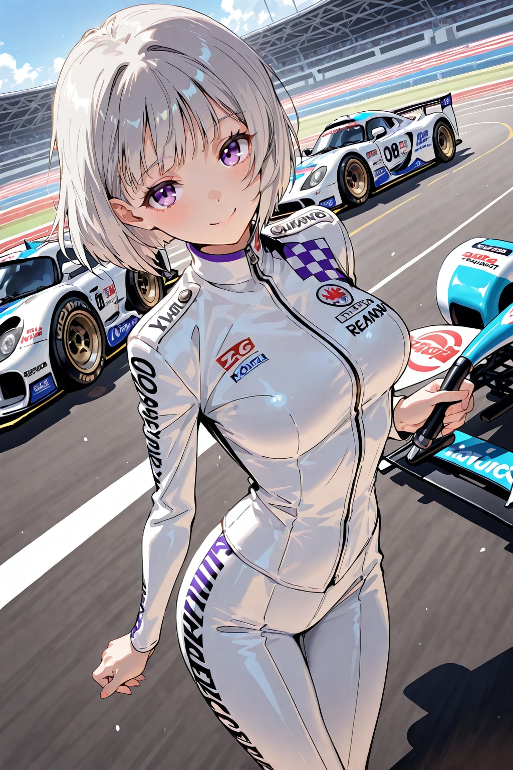 (1293)銀髪ちゃんレーサー