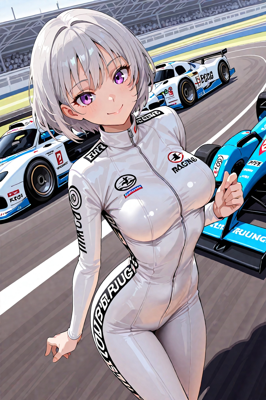 (1293)銀髪ちゃんレーサー