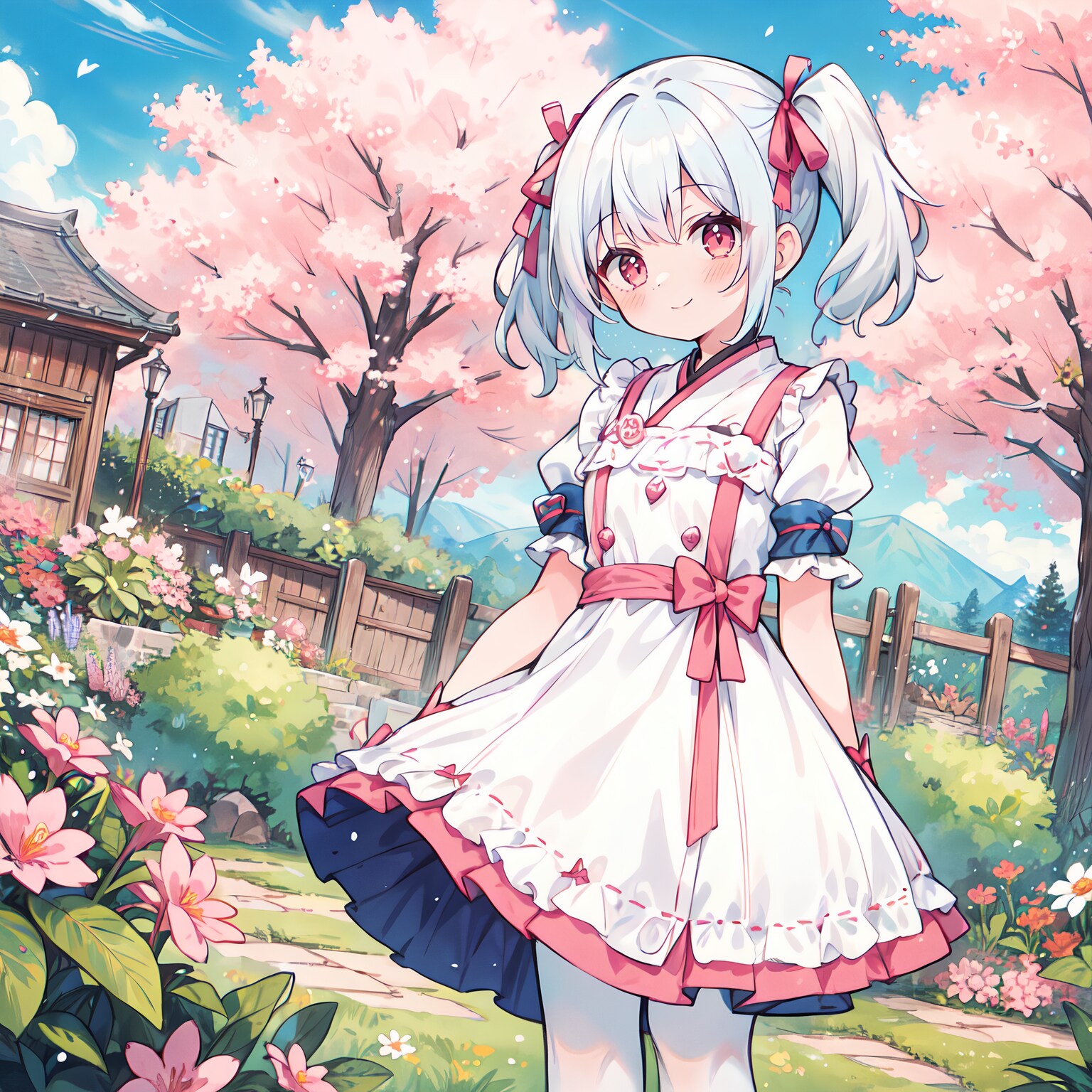 ゆるふわ銀髪ツインテちゃん