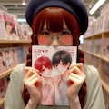 本屋さんで赤面女子 2枚目
