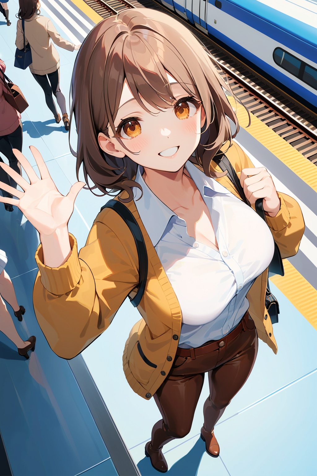 福ちゃん❤1ヶ月も一緒に暮らしちゃて申し訳なかったわね❤え❗また３人（絵梨奈ちゃん、芹奈さん、奈々未さん）で暮らそうって?そうねまた仕事が一段落したら来るわね❤本当にありがとう❤じゃあね❤