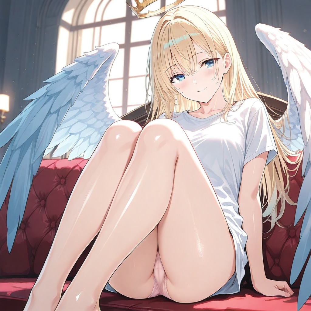 ブルマ忘れ王女さま(別アングル)