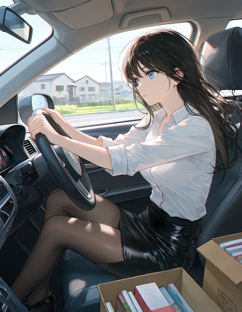古本を売りに行く葵さん | の人気AIイラスト・グラビア