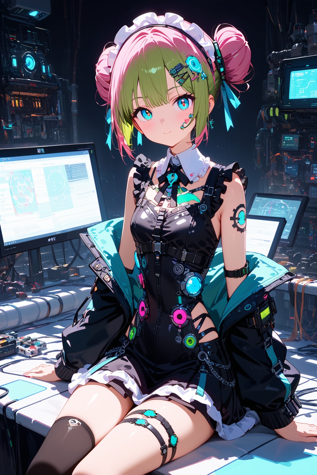バイオパンクな女の子 | の人気AIイラスト・グラビア