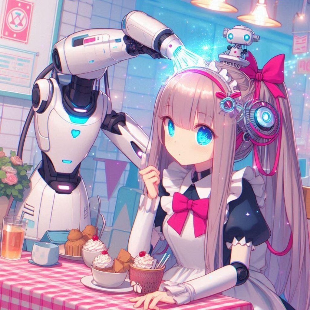 ファンタジー、アホ毛生えない柴犬＆メイドロボ