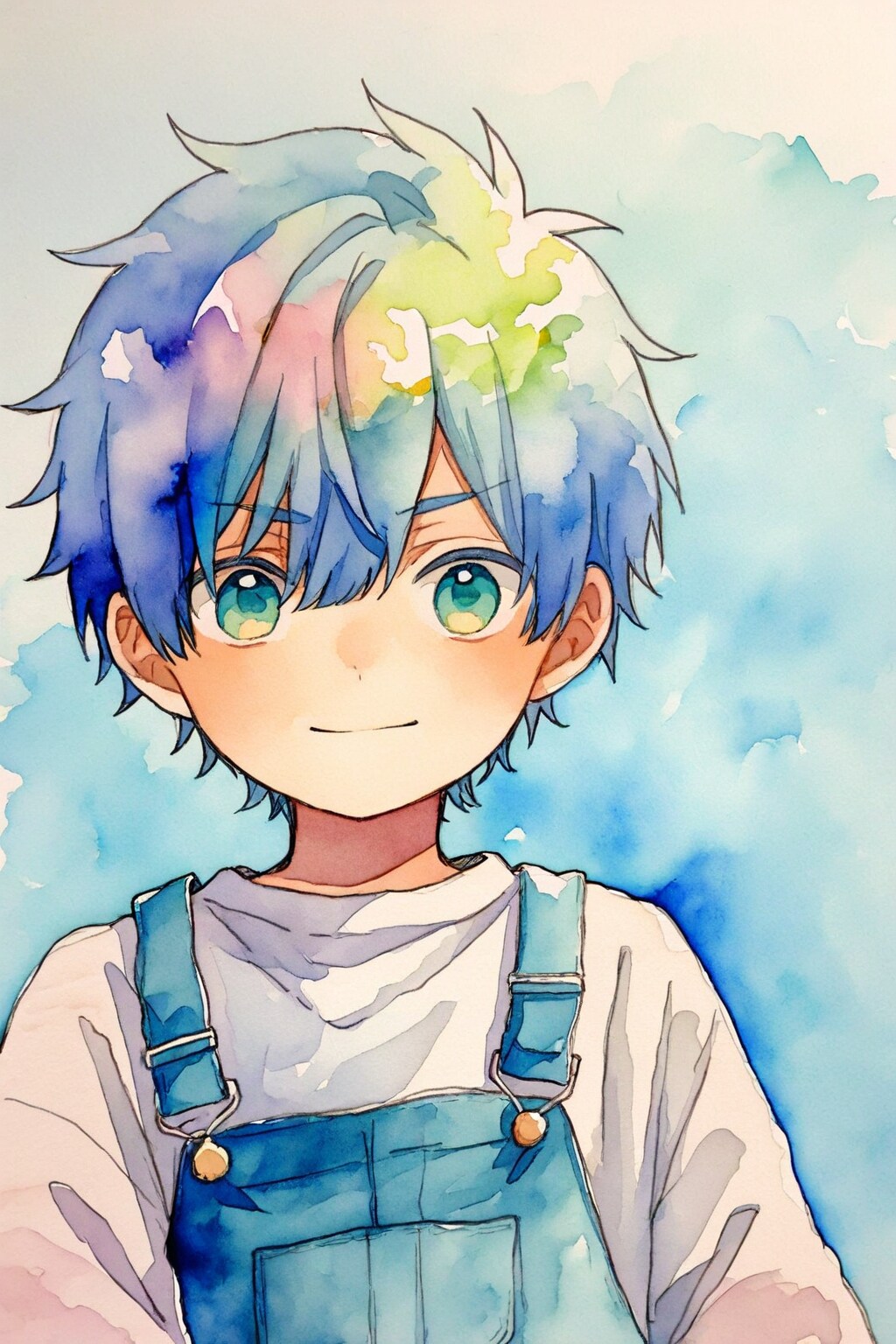 青色の子 4歳 | の人気AIイラスト・グラビア