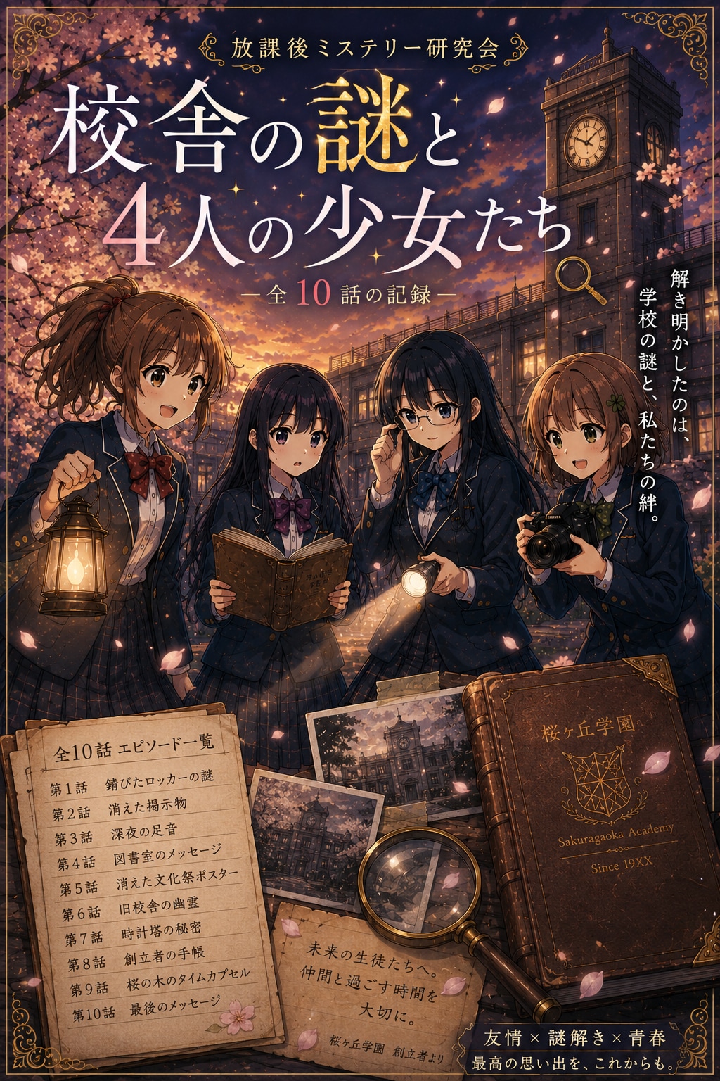 漫画『校舎の謎と4人の少女たち』