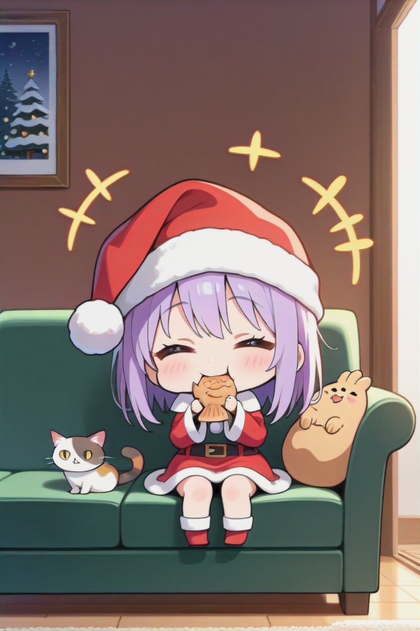 たい焼きと紫髪ちゃん | の人気AIイラスト・グラビア