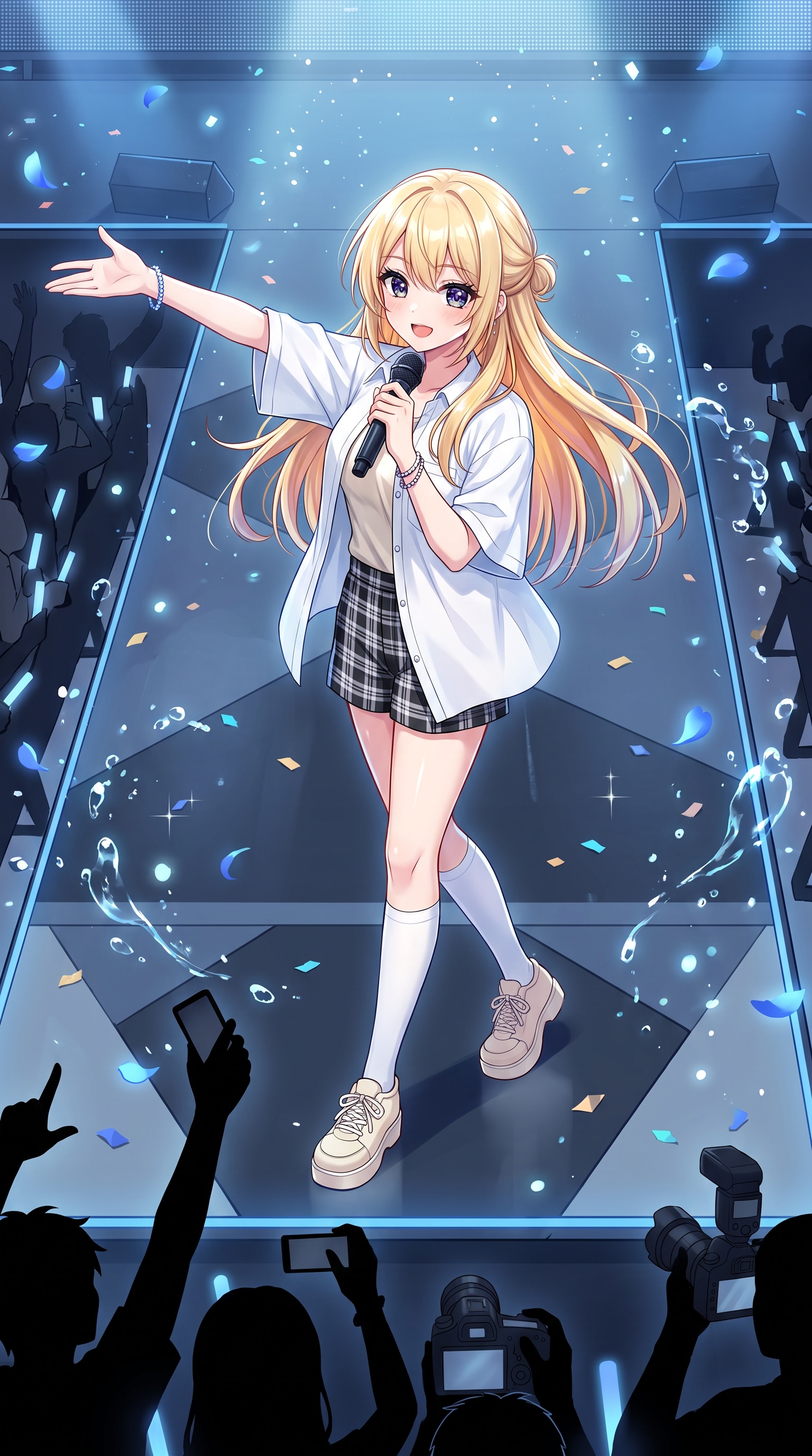 金髪歌姫星彩舞踏 | の人気AIイラスト・グラビア