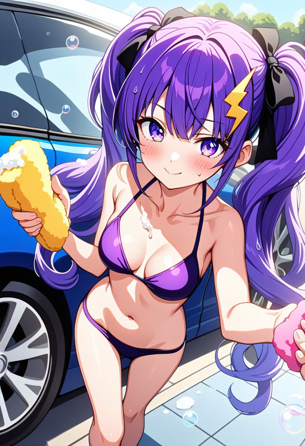 ビキニ洗車