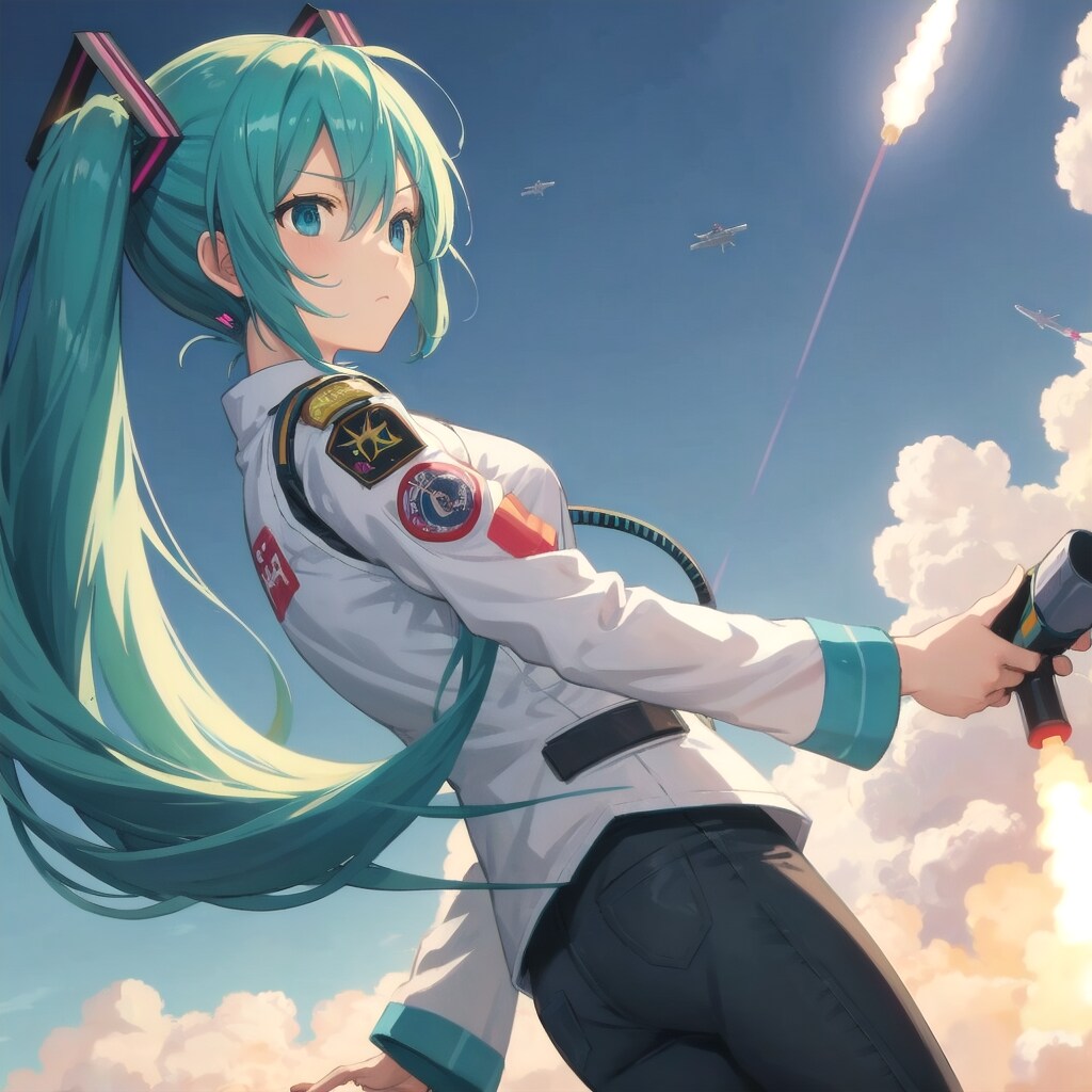 ミクさん🚀バックショット