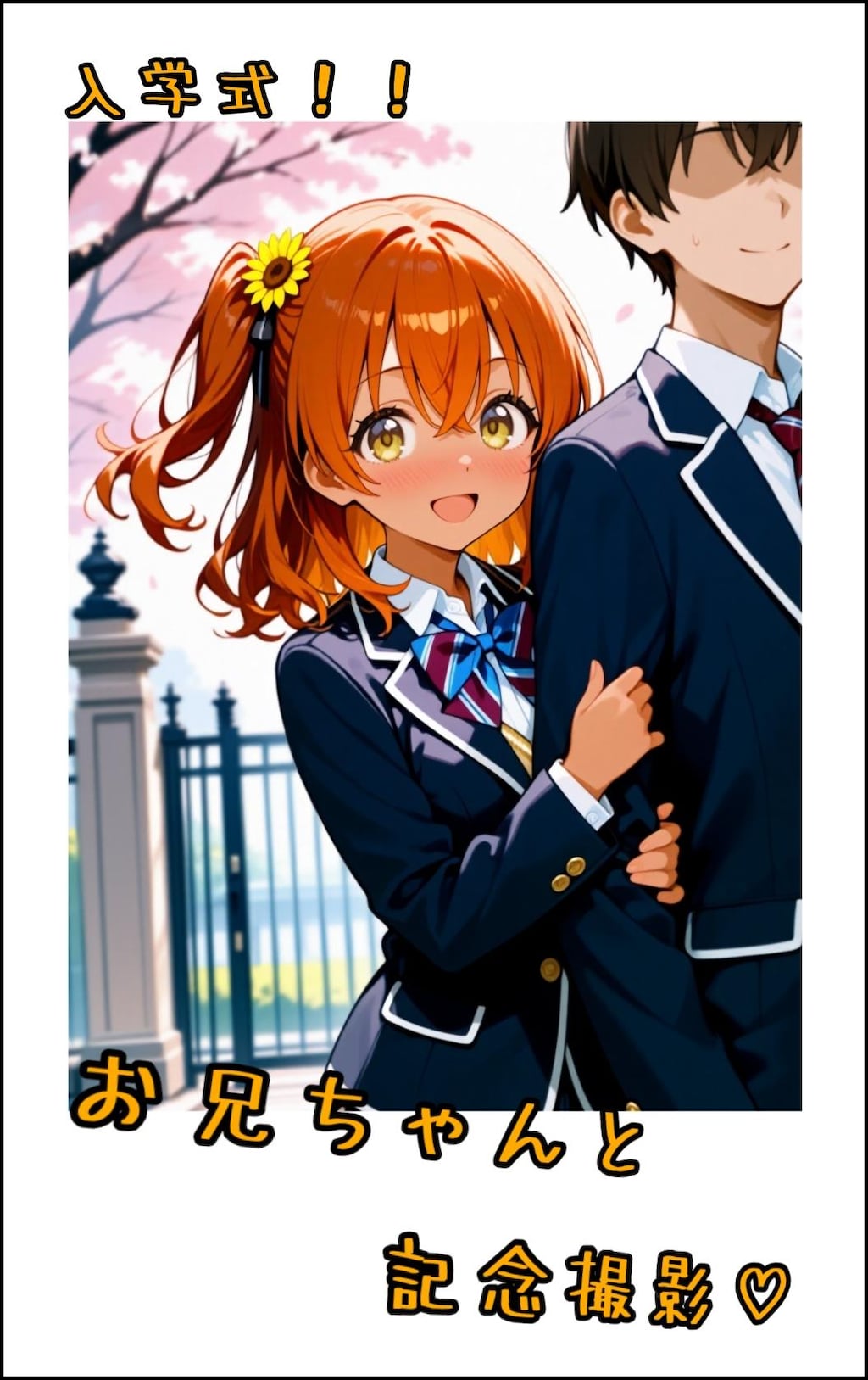 お兄ちゃん❤️記念撮影しよっ❤️