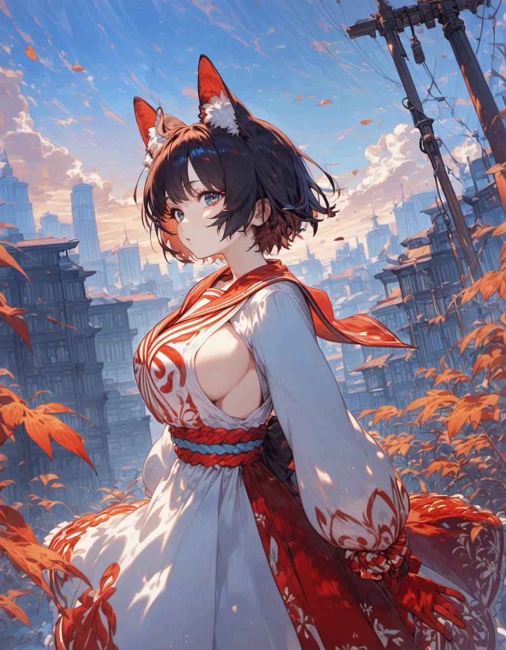 Fox Spirit in the Concrete Forest