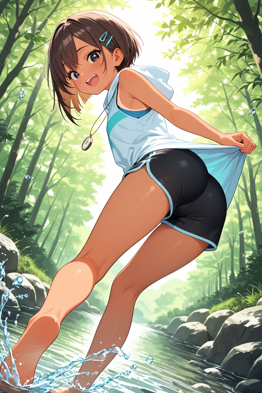川遊び　湊